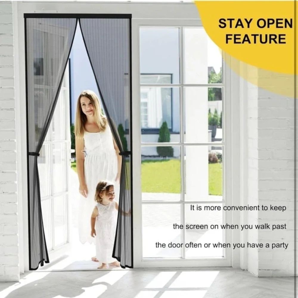 Magnetic Screen Door - Fit for Door Size:36 x 82 Inch, Screen Itself Size:38